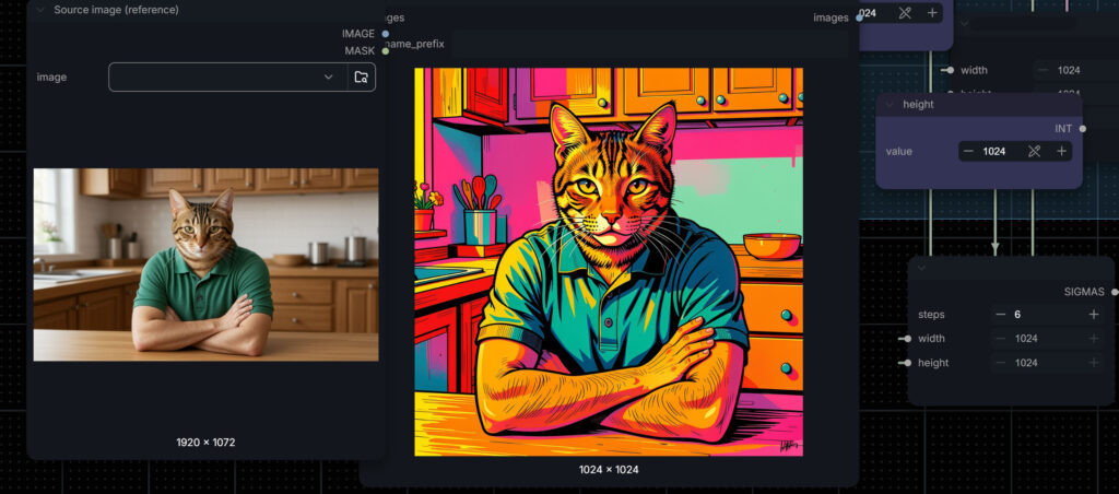 LoRA style: image turned into pop art