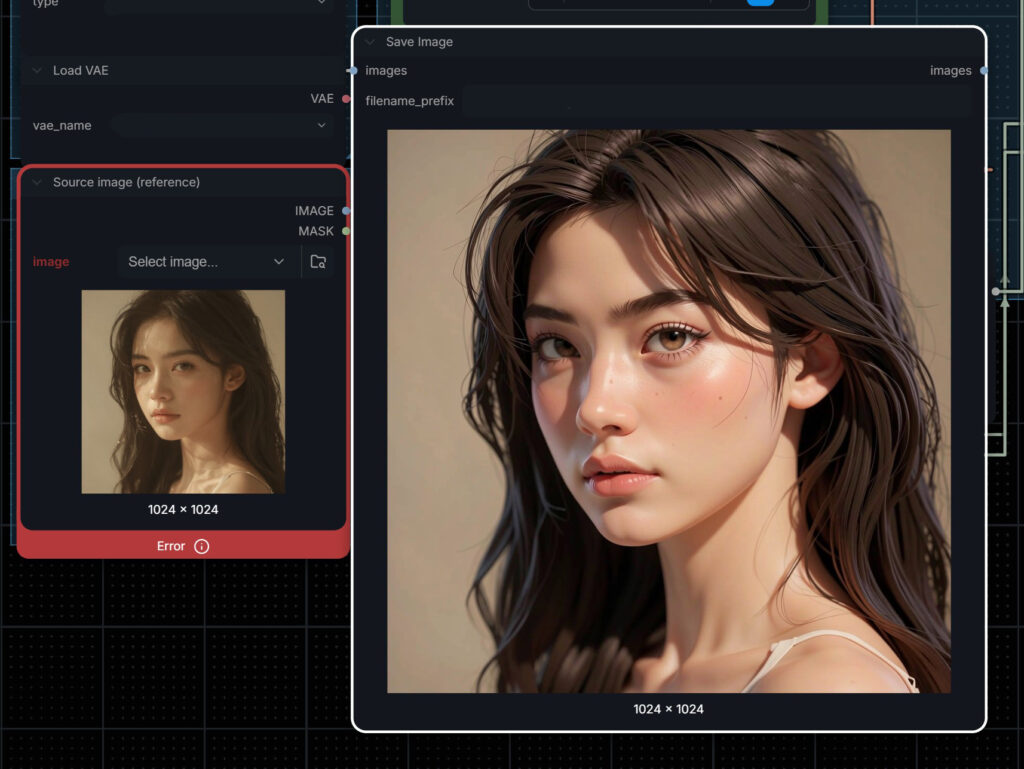 LoRA style: portrait photo turned into a stylised 3D character